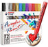 TFIVE Paint Markers Paint Pens - 12 Color Premium Medium Point Acrylic Paint Marker Pens for Rocks Painting, Metal, Ceramic, Glass, Wood, Fabric, ...