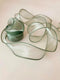 Moss/Sage Green Wired Chiffon Ribbon 1-1/2 Inch Wide 10 Yards Sheer Wired Organza Ribbon for Floral Decor Table Arrangements Apparel Embellishment...