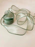 Moss/Sage Green Wired Chiffon Ribbon 1-1/2 Inch Wide 10 Yards Sheer Wired Organza Ribbon for Floral Decor Table Arrangements Apparel Embellishment...