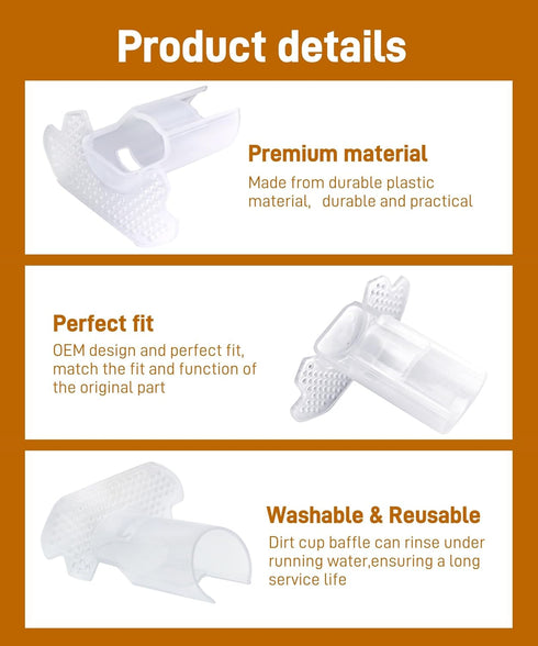 Wet Dry Vacuum Cleaner Accessories,Dirty Water Tank Filter Baffle Compatible with Tineco Floor ONE S5 Combo Handheld Vacuum Cleaner,Washable and R...