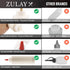 Zulay 2-Pack Squeeze Bottles for Sauces & Condiments - 17oz Squirt Bottles with Small Pointed Nozzle and Cap - BPA-Free, Leak-Proof, Reusable Plas...