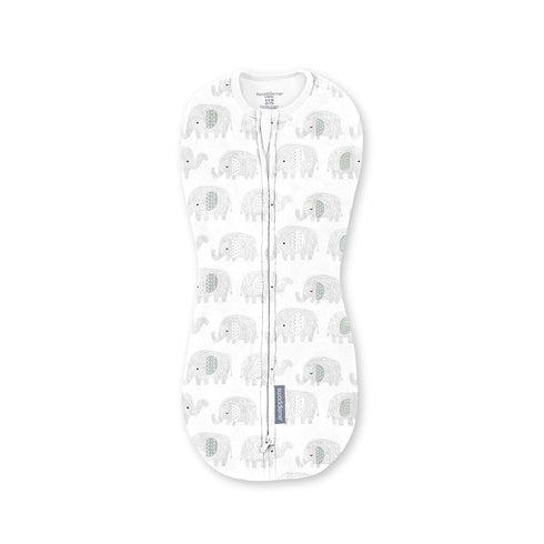 SwaddleMe by Ingenuity Compression Baby Swaddle Pod, Two-Way Zipper for Easy Diaper Changes, Improves Sleep & Calms Startle Reflex, 0-2 Months, 1....