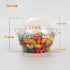 Golden Apple, 5oz-30sets Clear Plastic Cups for Ice Cream, Dessert Cups, Snack Bowl with Dome lids no Hole...