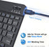 Ultra-Slim Bluetooth Keyboard Compatible with iPad, iPad Air, iPad Pro, iPad Mini, Wireless Keyboard Compatible with Tablet, Apple iPhone, MAC, La...
