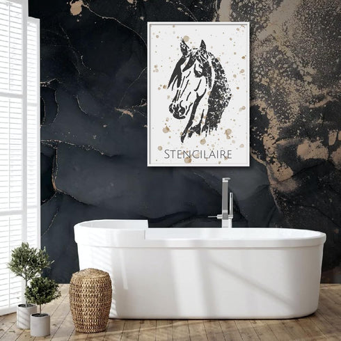 Horse Head Stencil Template Reusable 8.5 x 11" Inches for Painting on Walls, Wood, Glass, Any Surface, Scarpbooking, Graffity, Arts and Crafts, DI...