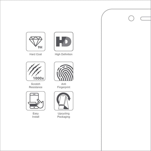 ARMOR Flexible Glass Screen Protector for iPhone 7/8 Plus, 9H with HD...