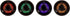Memphis Audio 16-MXALEDSP2 Pair LED Ring Inserts for MXA Coaxial Speakers, 6.5", 8" and 6x9...