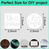 2.5 inch Inspirational Word Stencils, 20 PCS Motivational Stencils Reusable Mylar Template Inspirational Quotes Stencils for Painting on Wood Wall...
