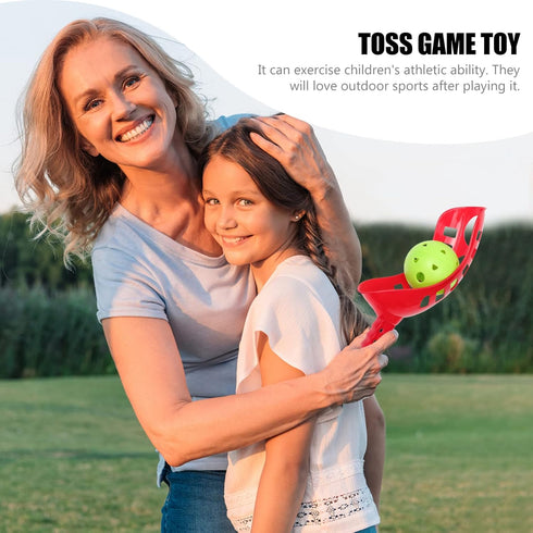 jojofuny 2 Sets Interactive Toss and Catch Yard Games Scoop Catching Toss and Catch Game Floating Toy Lawn Games Kid Suit Outdoor Play Toys for Ki...