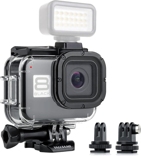 Waterproof Case Housing Case for GoPro Hero 8 Black Action Camera 196ft / 60m Underwater Protective Dive Accessory for GoPro 8 Black Ideal for Scu...
