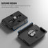 NEEWER 2PCS 200PL Quick Release Plate Aluminum, Compatible with Manfrotto BHQ2 XPRO-3W 8043W 496 804RC2 Q2 Tripod Ball Head Fluid Head, Camera Mou...