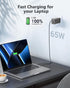 USB C Wall Charger, GECENinov 65W GaN Charger Block, 3-Port Fast Charging Block with 5ft Cable for MacBook Pro/Air, i-Pad, i-Phone 14/13/12, Galax...