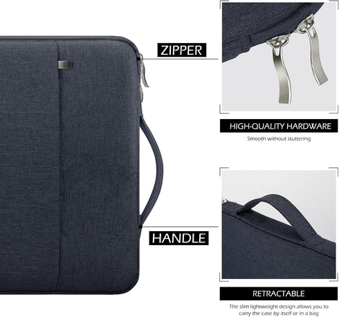 13 Inch Laptop Sleeve Waterproof Soft Protective Case for 13" MacBook Air M2 M1 A2681 A2337 A2179(2018-2022)/MacBook Pro 13 M2 M1 A2338 A2289(2016...