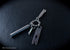 UFO -Titanium Keychain Organizer for Everyday Carry Keyring Customization, Key Organizer, Holder, Pocket Key Chain, Keeper, Compact, 8 holes...