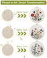 Santune 3 Sets Embroidery Kit,Cross Stitch Kits for Beginners,Needlepoint Kits for Adults with Easy Stamped Floral Pattern Fabric Hand Crafts,Hoop...