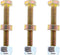 1501216MA 301172 Shear Pins & Nuts - for AYP Sears Craftsman Murray 1501216 722130 9524MA 301172MA Snow Throwers Snowblower - Pack of 3...