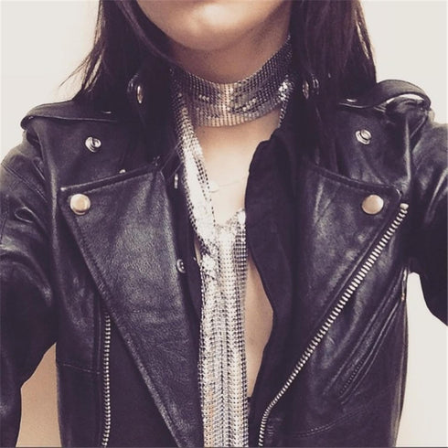 Surblue Women Sequins Neck Tie Scarf Sparkling Metallic Neckerchief for Evening Party Dresses Wedding Party...
