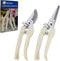 BUGUI Garden Pruning Shears Set - 2 Pack, 1 Bypass Pruner+1 Straight Blade Scissors, Sharp Garden Shears for Cutting Flowers, Trimming Plants, Bon...