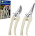 BUGUI Garden Pruning Shears Set - 2 Pack, 1 Bypass Pruner+1 Straight Blade Scissors, Sharp Garden Shears for Cutting Flowers, Trimming Plants, Bon...