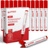 Permanent Markers, Chisel Tip, Red, Quick Drying Ink, Works on Paper, wood, Plastic, metal and Glass, Great for Home, Office and School use...