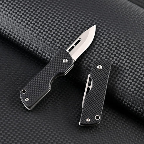 EDC Pocket Folding Knife D2 Steel Blade G10 Anti-Slip Handle for Hunting Fishing Camping Hiking Outdoor Activities Home Improvement, Gifts for Men...