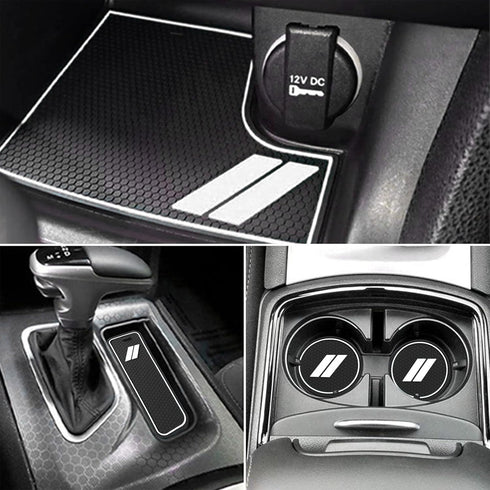 SENSHINE Anti Dust Cup Holder Insert for Dodge Charger Accessories 2015-2021 2022 2023 2024 Non-Slip Center Console Shifter Liner Trim Premium Cus...