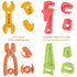 8 Pack Chew Baby Teething Toys for 0-12 Months, Freezable BPA Free Silicone Baby Molar Teether Chew Toys, Hammer Wrench Spanner Pliers Hand Saw Sh...
