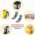 6 Pcs Cord Organizer for Appliances, holder Small Kitchen gadgets,Self adhesive keeper winder Stand Mixers Coffee Maker, Pressure Cooker and Air F...