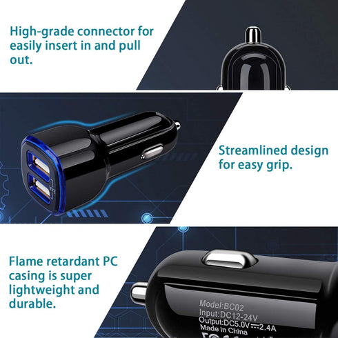 Car Charger Android for Samsung Galaxy J7 Crown/Prime/Pro/Sky Pro/Refine/Neo/Luna/Eclipse,J7 V 2nd/Perx/Star,J6 Plus J5 J4 J3 S7 Edge S6 S5 S4 S3 ...