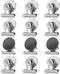 Grtard 12pack Fridge Magnets Refrigerator Magnets Magnetic Clips Heavy Duty Detailed List Display Paper Fasteners on Home& Office& Teaching...