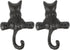 HOMSFOU 2pcs European Classical Cast Iron Cat Hook Wall Mount Hook Decorative Coat Hook Single Hook Hanger Retro Wall Hooks Wall Key Holder Cat Co...