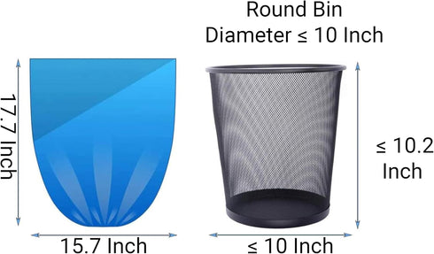 80 Counts Strong Trash Bags - 1.3 Gal Garbage Bags for Small Trash can/Trash Can Liners for Bedroom Home Kitchen Office, fit 5 Liter or less Trash...