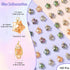 LiQunSweet 100 Pcs Wire Wrapped Electroplate Glass Crystal Small Star Charms for Jewelry Making Bracelet DIY Bulk...