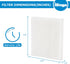 iSingo Humidifier Wicking HFT600 Filter T for Honeywell Hev615 Hev620 Humidifier, Compatible with Honeywell HFT600 Humidifier Filter T Compare to ...