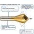 KEWAYO 4pcs Titanium Coated Countersink Chamfer Tool Deburring Tool Set Metal Wood Drill Bits Zhongbo Business...