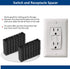 Switch and Receptacle Spacer Outlet Spacers for Electrical Box, 100pcs Electrical Outlet Spacers Shims Socket Electrical Box Extender Outlet Space...
