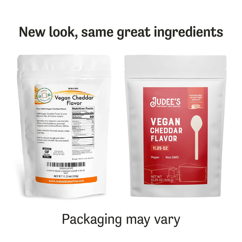 Judee’s Vegan Cheddar Flavor Powder 11.25oz - 100% Non-GMO, Vegan, Gluten-Free & Nut-Free - Great Dairy Cheese Powder Alternative - Made in USA - ...