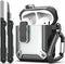 Airpods Case 2 and 1 with Cleaning Kit, Apple AirPods 2nd Generation/1st Generation Charging Case with Keychain, Anti-Fall Latch Design, Front LED...