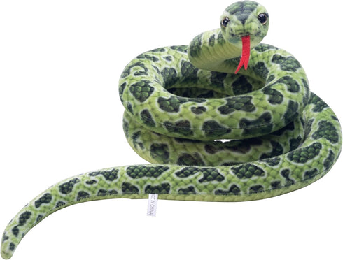 Snake Stuffed Animal Plush Snakes Toys Giant Fake Python Lifelike Giant Boa Constrictor Soft Animal Prank Props for Home Party Decor...
