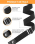 Buckle Free Belt for Women Men, Black Elastic Waist Adjustable Stretchy Invisible Buckleless Belt for Jeans Pants Shorts...