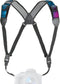 USA GEAR DSLR Camera Strap Chest Harness with Quick Release Buckles, Galaxy Neoprene Pattern and Accessory Pockets - Compatible with Canon, Nikon,...