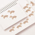 20 Pcs Dachshund Shaped Paper Clips Animal Bookmarks Clips, Cute Orange Dachshund Paperclips Bookmarks Planner Clips, Office Supplies Binder and P...