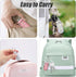 2 Pack Portable Pill Case Bling Rhinestone Pill Container Box Waterproof Medication Holder Organizer Bottle with Keychain for Outdoor Camping Trav...