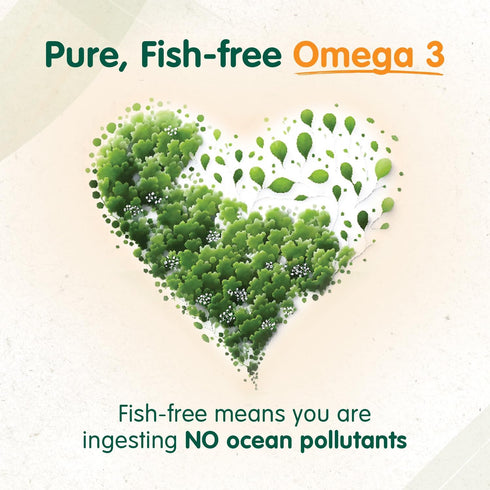 OmegaVia Vegan Omega 3 Supplement, 60 Softgels, Algae Omega 3 Fish Oil Alternative, 300mg Vegan DHA Omega-3 Fatty Acids, Plant Based, Planet and O...