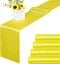 ANECO 4 Pack Satin Table Runner 12 x 108Inch Long Bright Silk and Smooth Fabric Party Table Runner for Wedding Banquet Party Decoration- Yellow...