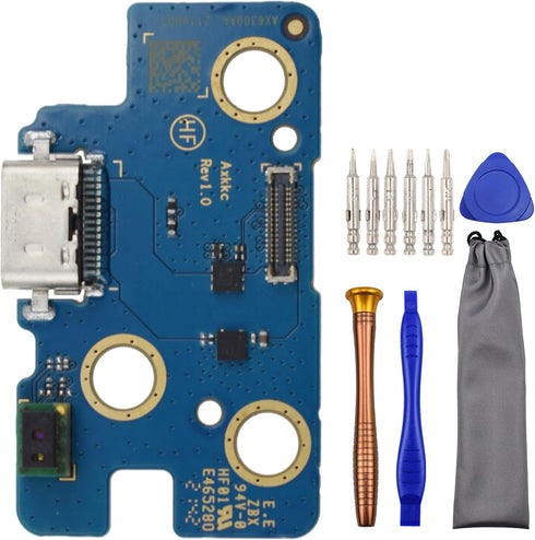 USB Charging Port Replacement Part Assembly Board for Samsung Galaxy Tab A8 10.5 (2021) SM-X200 with Sensor and Tool Kit...
