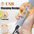 Nahida Cement Gray Milk Frother Wand for Coffee, Frother Handheld Rechargeable Electric Whisk with 3 Heads 3 Speeds Drink Mixer Coffee Frother Foa...