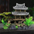 Classical Lifelike Chinese Landscape Resin Aquarium Castle Decorations Fish Tank Ornaments (Building)...