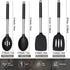 Silicone Spatula Spoon, 4 Pack Silicone Solid Turner Slotted Spatula and Kitchen Silicone Spoons Set for Cooking Baking, Heat Resistant BPA Free B...