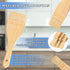 3Pcs Hake Brush Hake Paint Brush Flat Paint Brush, Artist Painting Brushes Set Sheep Hair Bristle Art Brushes for Wash,Ceramic Oil,(9 x 1 Inches, ...